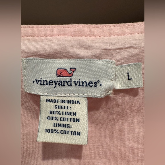 Vineyard vine pale pink dress size L. NWOT - Picture 3 of 6
